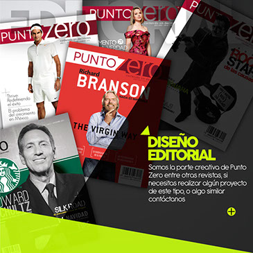 Diseño editorial y publicitario, Revistas, Folletos, Revista Punto Zero, Anuncios publicitarios